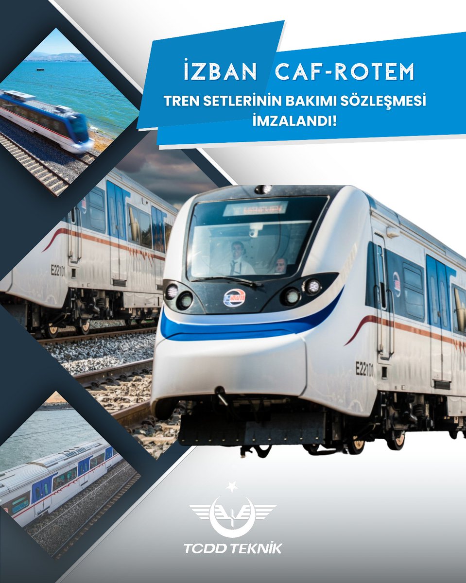 🚆 İzmir’in raylı ulaşımına güç katıyoruz!

CAF ve ROTEM tren setlerinin periyodik bakımlarını üstlenerek, İZBAN hatlarında güvenli, konforlu ve kesintisiz yolculuklar için mühendislik deneyimimizi ortaya koyuyoruz.