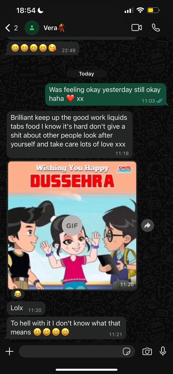 I just love her with my whole being