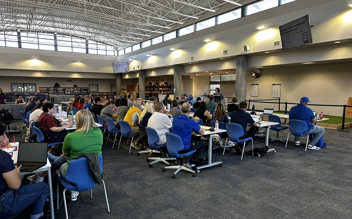 Building Thinking Classrooms. Professional development at SDOHS today. #extraordinary #goeagles