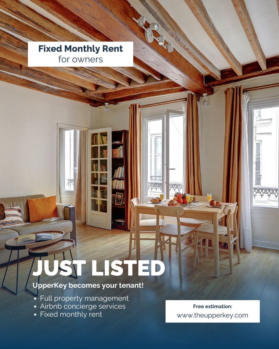 TheUpperKey's tweet image. Just onboarded!
A stunning new apartment now under UpperKey’s management in Paris’s prestigious 7th arrondissement - only steps from the Eiffel Tower.
Elegant interiors, iconic location, and fully managed with professional care.

#upperkey #airbnbparis #eiffeltowerview…