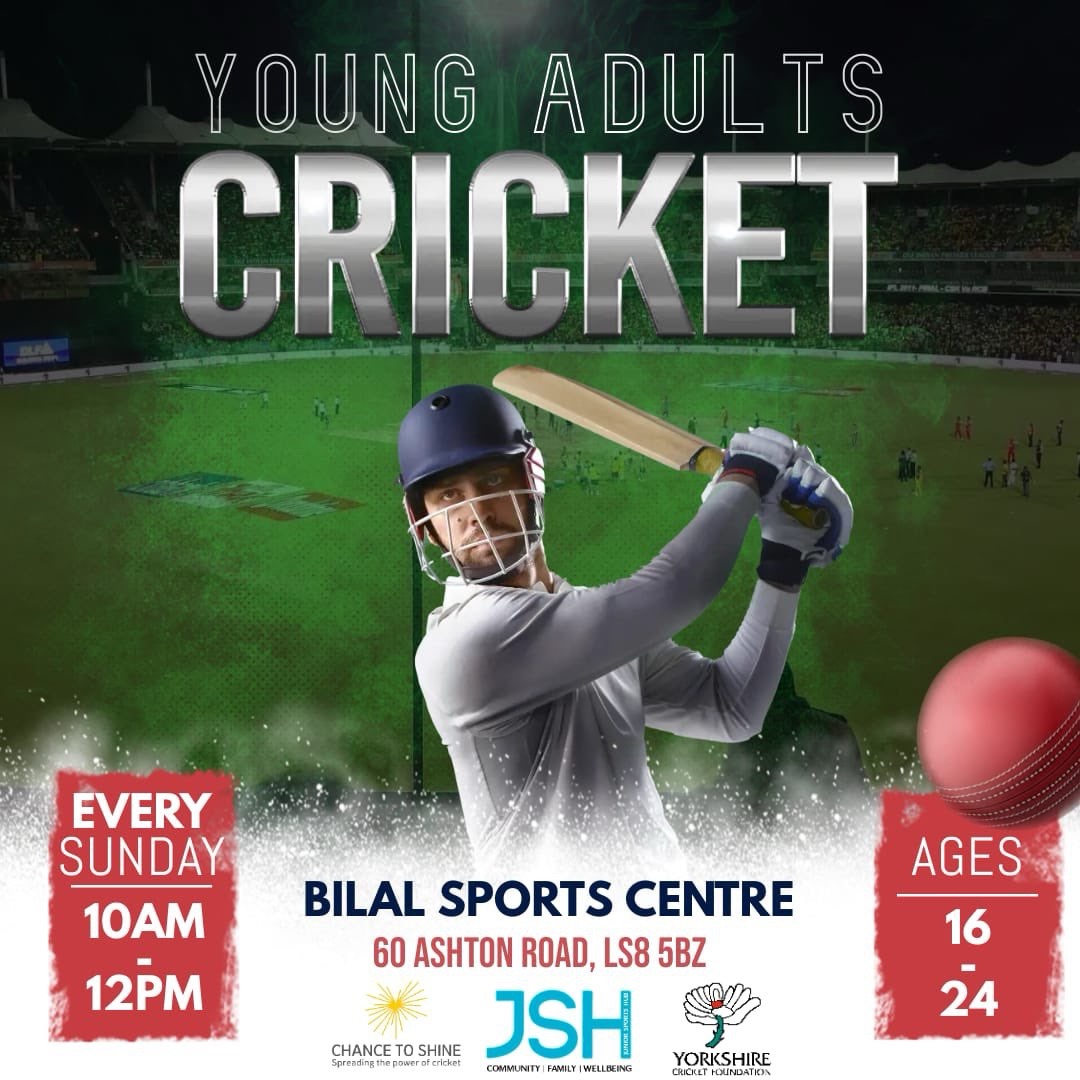 🏏 Calling All Young Cricket Enthusiasts! 🏏

Ready to sharpen your batting, bowling, and fielding skills? Free sessions to help take your game to the next level!

✨ What to Expect:
•Friendly matches &amp; drills
•Teamwork &amp; strategy tips
•Fun, fitness, and new friends