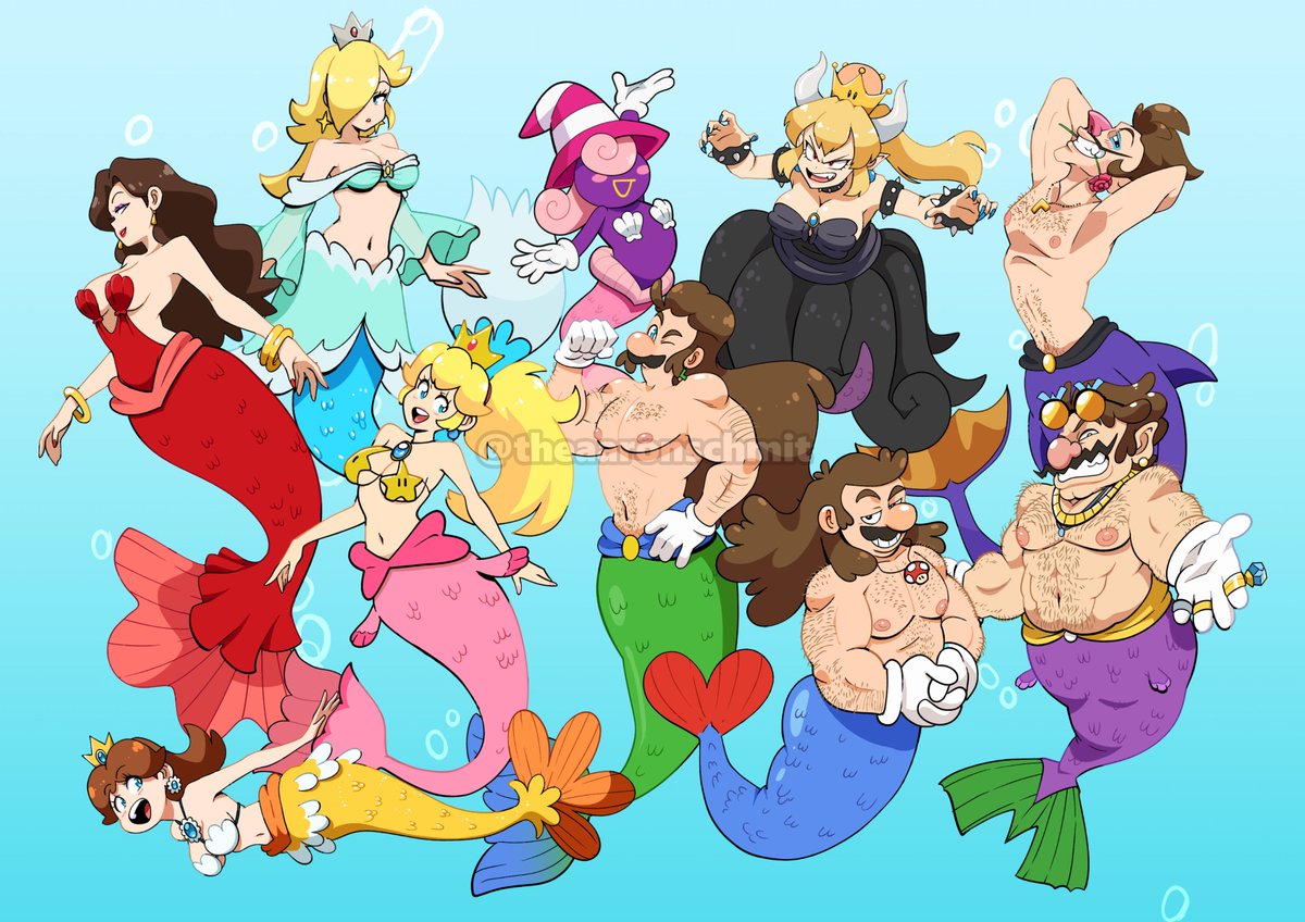 Mario Mermaids 🧜‍♀️🧜‍♂️🍄