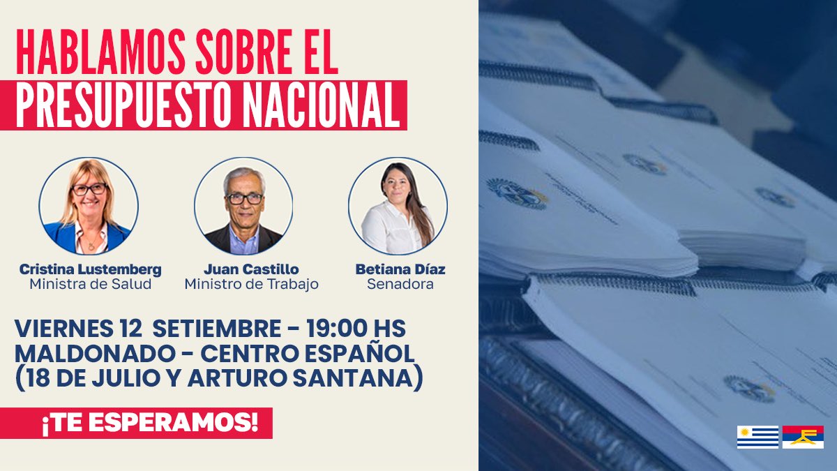 El Presupuesto Nacional es de todos y todas 🙌

📍Dialogamos sobre las prioridades que hacen a un país con más oportunidades y más futuro ✨