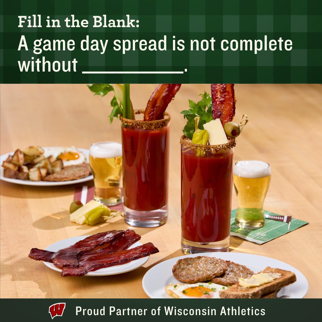 🏈 Make gameday spreads better with our Dry-Aged Bacon, All Natural Sausage, or Canadian Bacon (made right here in the USA)! 

Jones is a proud partner of Wisconsin Athletics. Gooo Badgers!