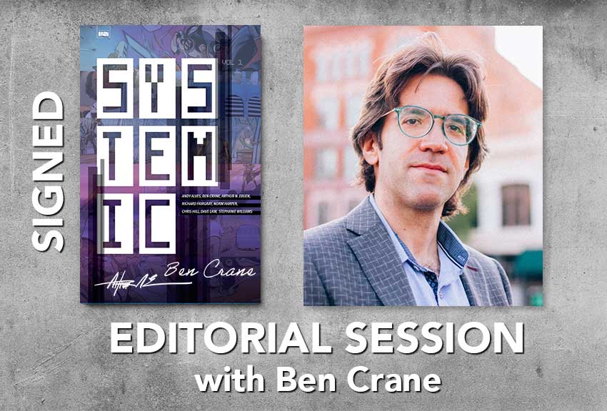 REWARD TIER -<a href="/BenACrane/">Ben Crane</a> (Man of Lies /Cosmic Cadets) spent a decade in film working w/Mace Neufeld. Ben will read up to 10,000 words of your manuscript &amp; take a 1hr virtual call for feedback / Q&amp;A. Signed copy of Systemic included. Back the campaign here: kickstarter.com/projects/arteb…