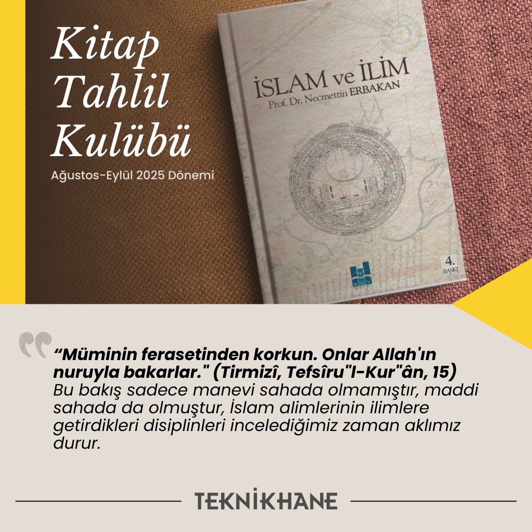 📖 Tahlil Kulübü | İslam ve İlim - Prof.Dr. Necmettin ERBAKAN

#teknikhane #kitap #tahlil #kulübü #TahlilKulübü #NecmettinErbakan #İslamveİlim