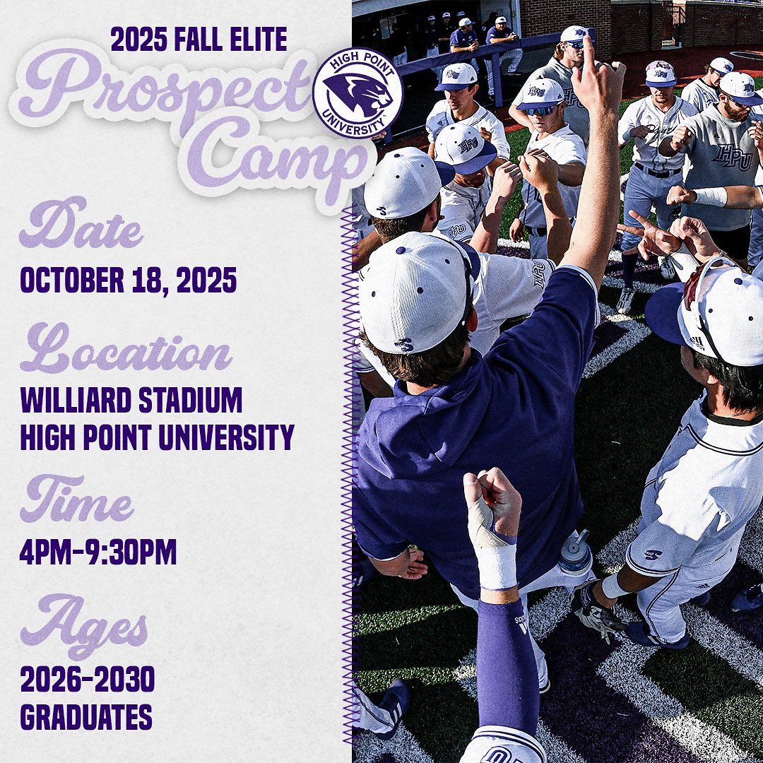 2025 Fall Elite Prospect Camp is right around the corner 👀

Link to signup ⬇️

🔗: bit.ly/4nrmTup

#GoHPU