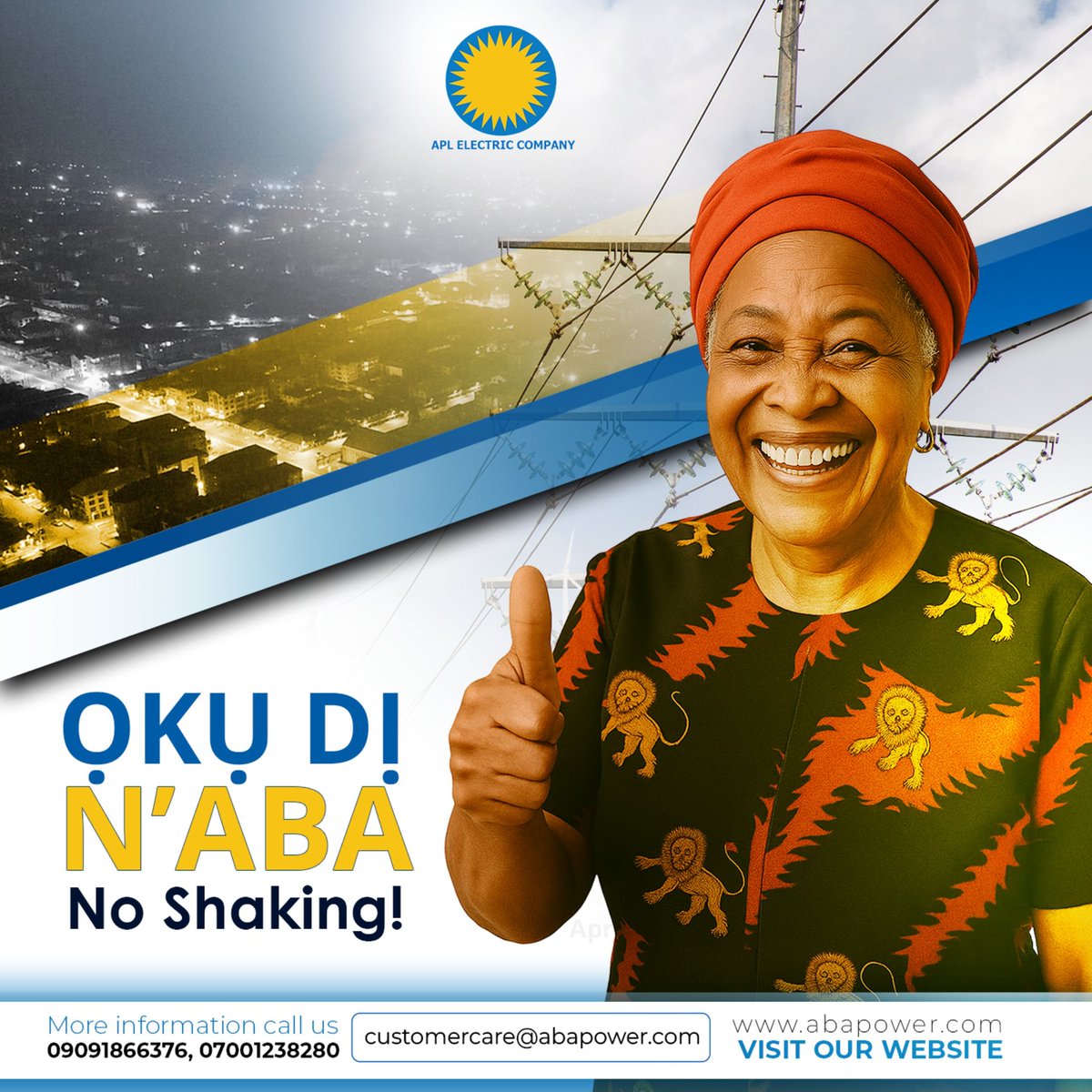 From households to industries, Aba stays energized, even when others go dark.

#NkeABuNkeAnyi