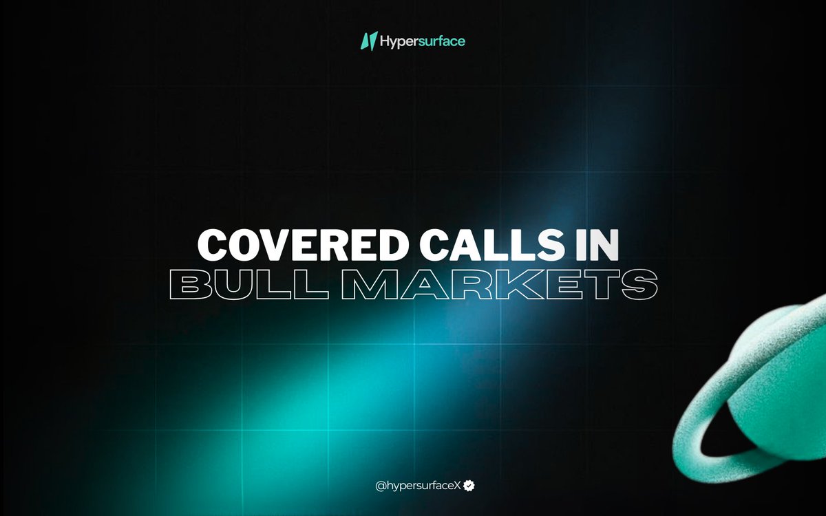 How to utilize covered calls in a bull market? 🏄‍♂️

You held strong through dips and corrections. Now the market is finally in a bull phase. 

Your $BTC, $ETH, or $HYPE are showing green. The big question: how do you earn on those gains without selling everything off?

1/6 👇