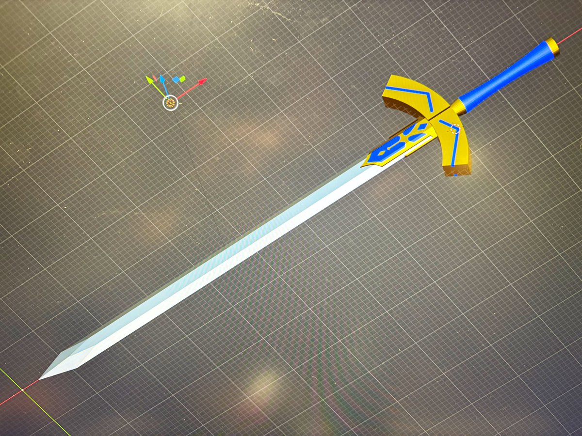 4時間位でモデリング出来ちゃう
エクスカリバー🤣

これを使って分割と組立を考慮した3Dデータにしていく