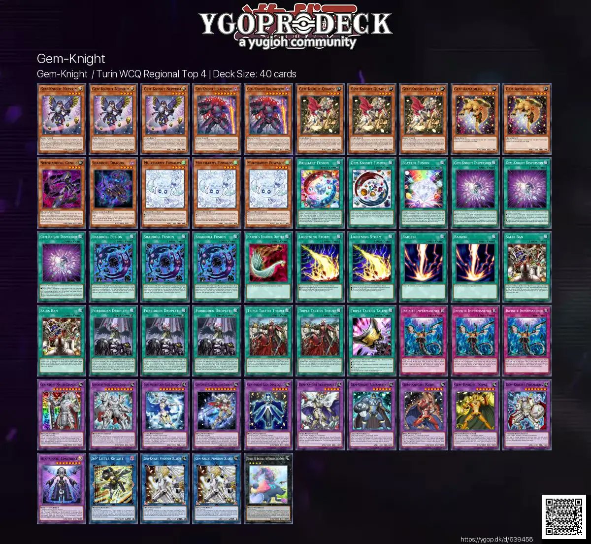 ジェムナイト デッキ 遊戯王 Gem-Knight deck ジェムナイト—ディスパージョン/SEASON45 - ランクマッチ｜アンドリュー