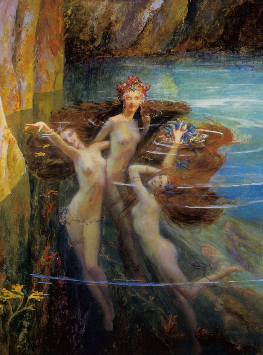 The Nereids, by Gaston Bussiere (1927)