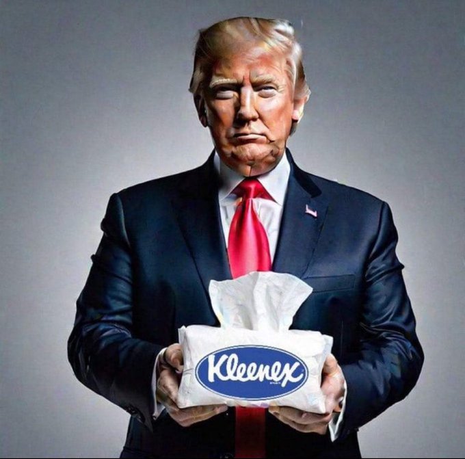 PhoenixRisingAB's tweet image. #TrumpTissues  now available in #SuperAbsorbent strength for #FakeLiberalTears