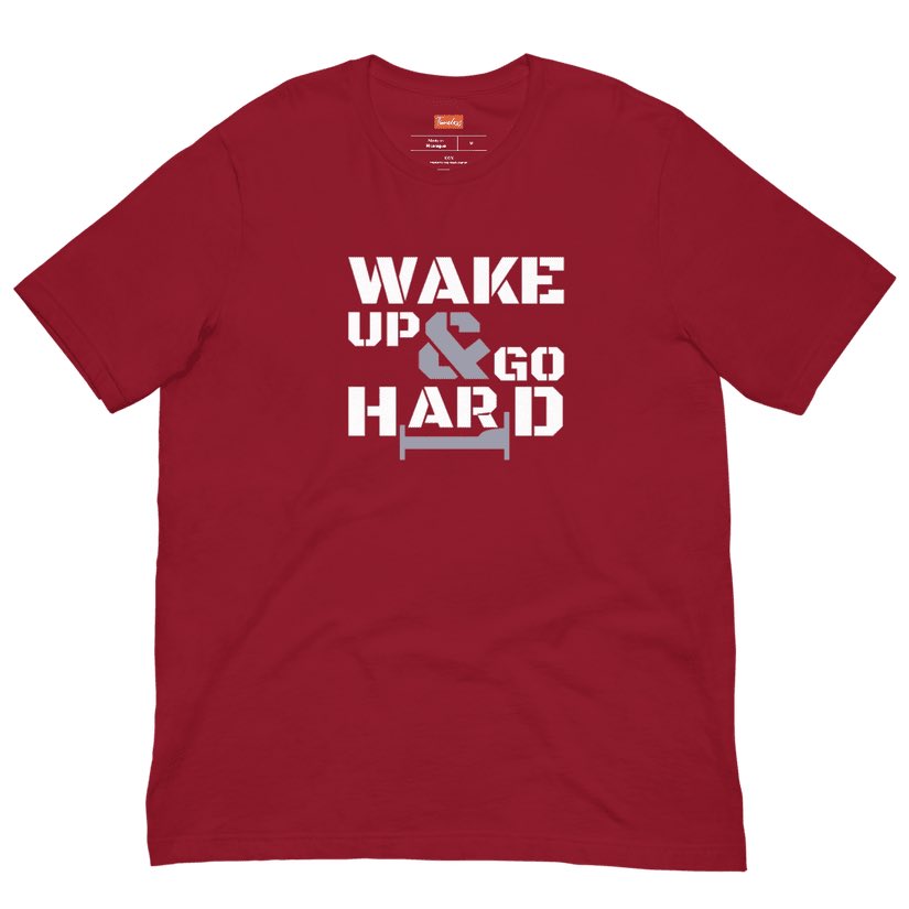 WAKE UP &amp; GO HARD 🛌 

New merch release for the hustlers timelessrecordsllc.printful.me/product/wake-u…