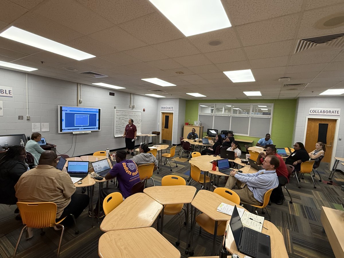 HeritageHS's tweet image. Amazing day of professional learning facilitated by Mrs. Serrano, ESL Lead, and Mrs. Rowe, ITC. Our teachers engaged deeply with the inspiring work of Dr. Salome Thomas-EL.
#ProfessionalLearning #Influence #TeacherGrowth