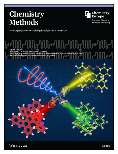 ChemEurope's tweet photo. #ChemMethods #OnTheCover Few Steps, Big Impact: Recent Advances in the Streamlined Synthesis of Multiply Chiral Heterohelicenes with Tunable Optoelectronic Properties (Shinobu Takizawa and co-workers) https://t.co/4czKzKMJRs 🔓 https://t.co/kwgSAPf1U3 https://t.co/rm0THhfMgR