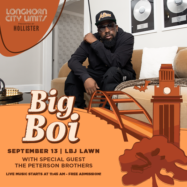 LCL announces⭐️ Big Boi ⭐️ 
Saturday 11:45am LBJ Lawn - Free admission