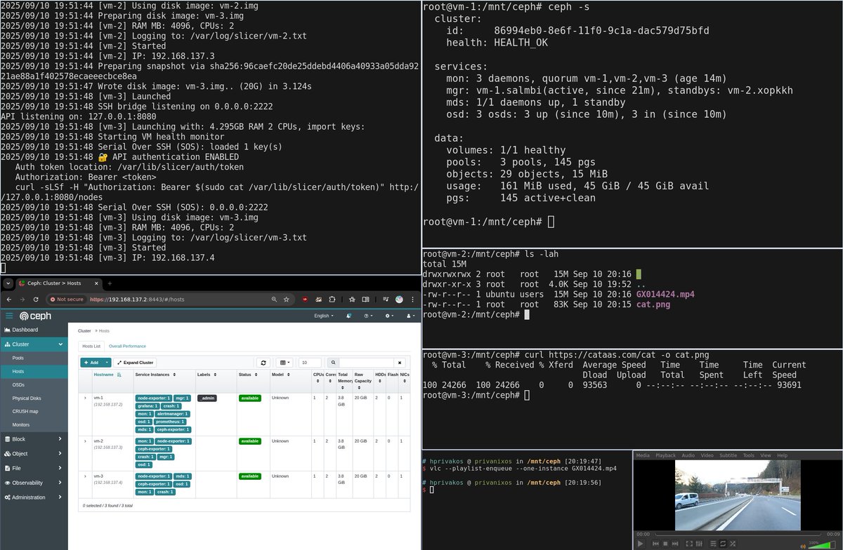 Learning about Ceph clusters using micro-vms created with SlicerVM from <a href="/alexellisuk/">Alex Ellis</a>