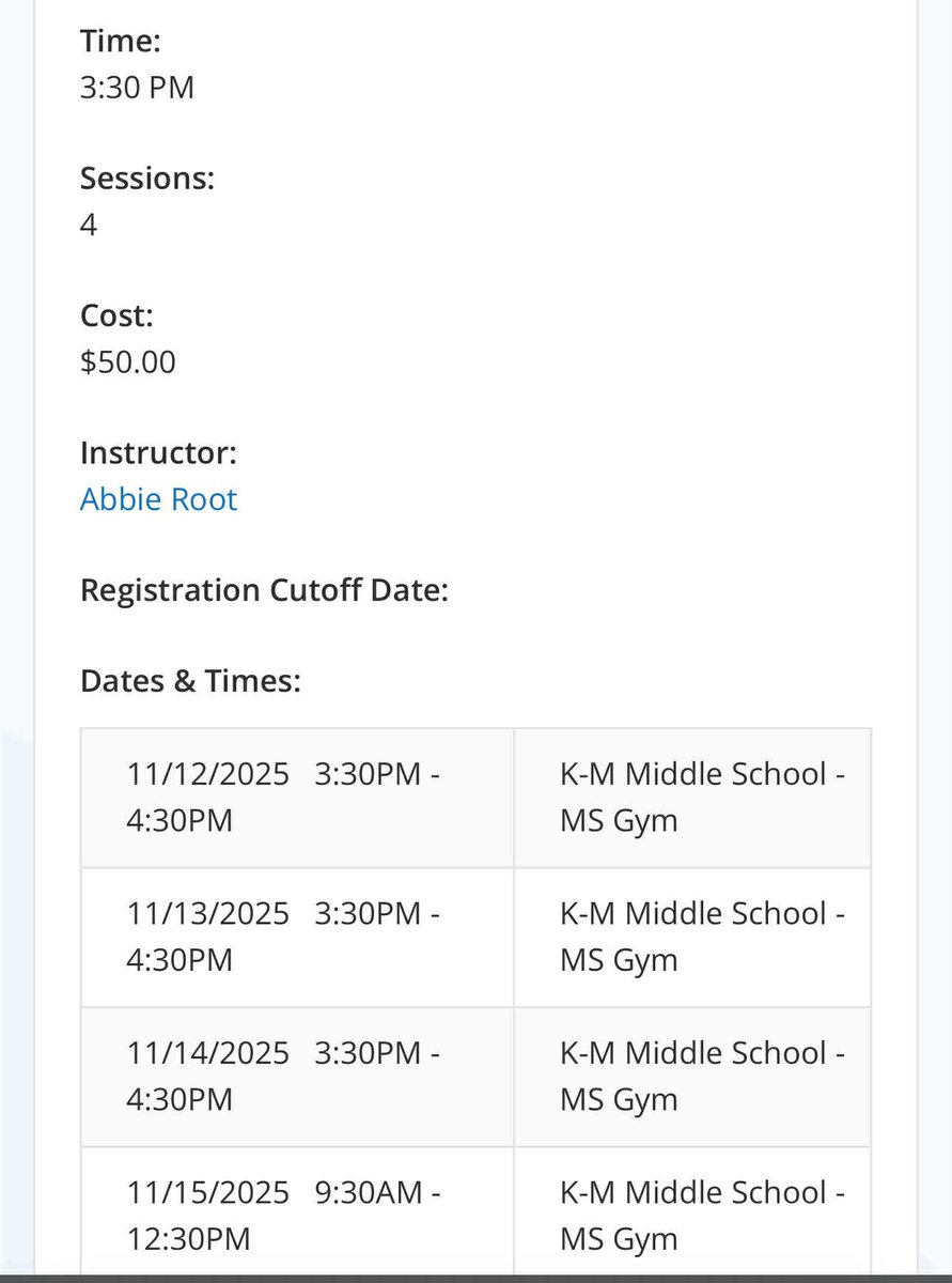 It’s that time of year again!! 🤩 

Signup for the KoMettes Dance Clinic! This year they get the chance to perform at our HOME MEET 11/15/2025! Details and times TBD. 

We can’t wait to host your dancer and have some fun learning a dance! 💃🏼 

<a href="/KM_Activities/">KM Activities</a> 
<a href="/KM_CommunityEd/">KM Community Ed</a>