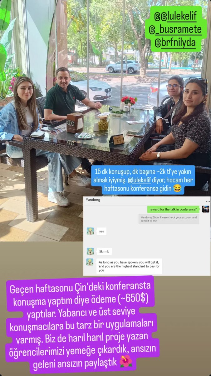 🇨🇳 Xi'an, Çin'de düzenlenen bir konferansa davetli konuşmacı olarak online katılıp sunum yaptım. 

Bugünse ~650$ ödeme yaptılar zira yabancı ve üst seviye invited konuşmacılara ödül ödemesi konsepti varmış. Biz de öğrencilerimizle paylaştık😃

Lab instagram👉<a href="/ertaslab/">Doç. Dr. Yavuz Nuri Ertaş</a>