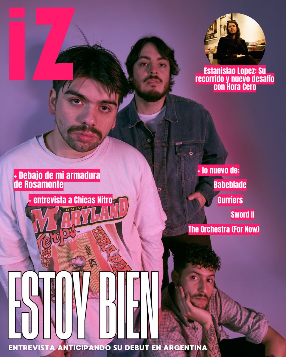 💥VOLÚMEN 34  DISPONIBLE 💥

Nuestra banda de tapa: Estoy Bien 🇨🇱. Anticipá su show debut en Argentina junto a <a href="/fuunbanda/">Fuun</a> y <a href="/clamor_banda/">Clamor</a> 

Además:
Entrevista a <a href="/stanlop/">Estanislao López</a> 
Entrevista a <a href="/chicasnitro2004/">chicas nitro is online</a> 
Reseña <a href="/rosamontebanda/">Rosamonte</a> 
y +!
    
Leé y descargá GRATIS en el link en bio