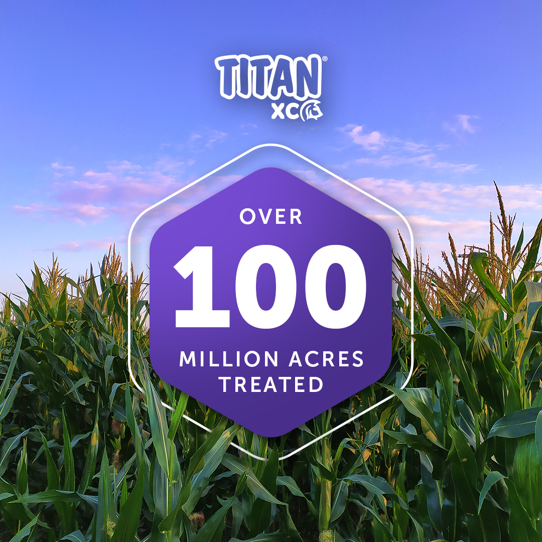 Is your dry fertilizer as efficient as it can be? TITAN XC makes sure it is by breaking down each granule to ensure your crop gets the best chance at high yield.
Learn more about how this fertilizer biocatalyst makes nutrients more accessible at LovelandProducts.com/TITAN-XC.