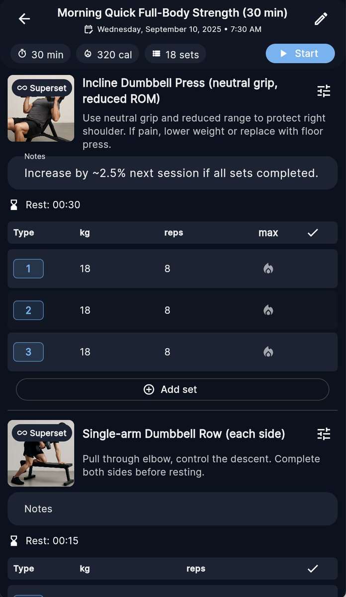 You are going to the #gym? 

Use $OMEGAX to help you create a personalized workout plan or import your own using the AI #Fitness Trainer.

The app supports detailed multi-exercise workout creation, with weights, sets, reps, and even super-sets!

AI voice call reminders — 'How was