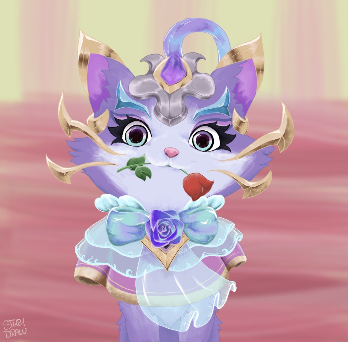 StubsBuz's tweet photo. Crystal rose Yuumi 🌹💎
#LeagueOfLegendsFanArt #Yuumi https://t.co/bvhwUMUIzQ