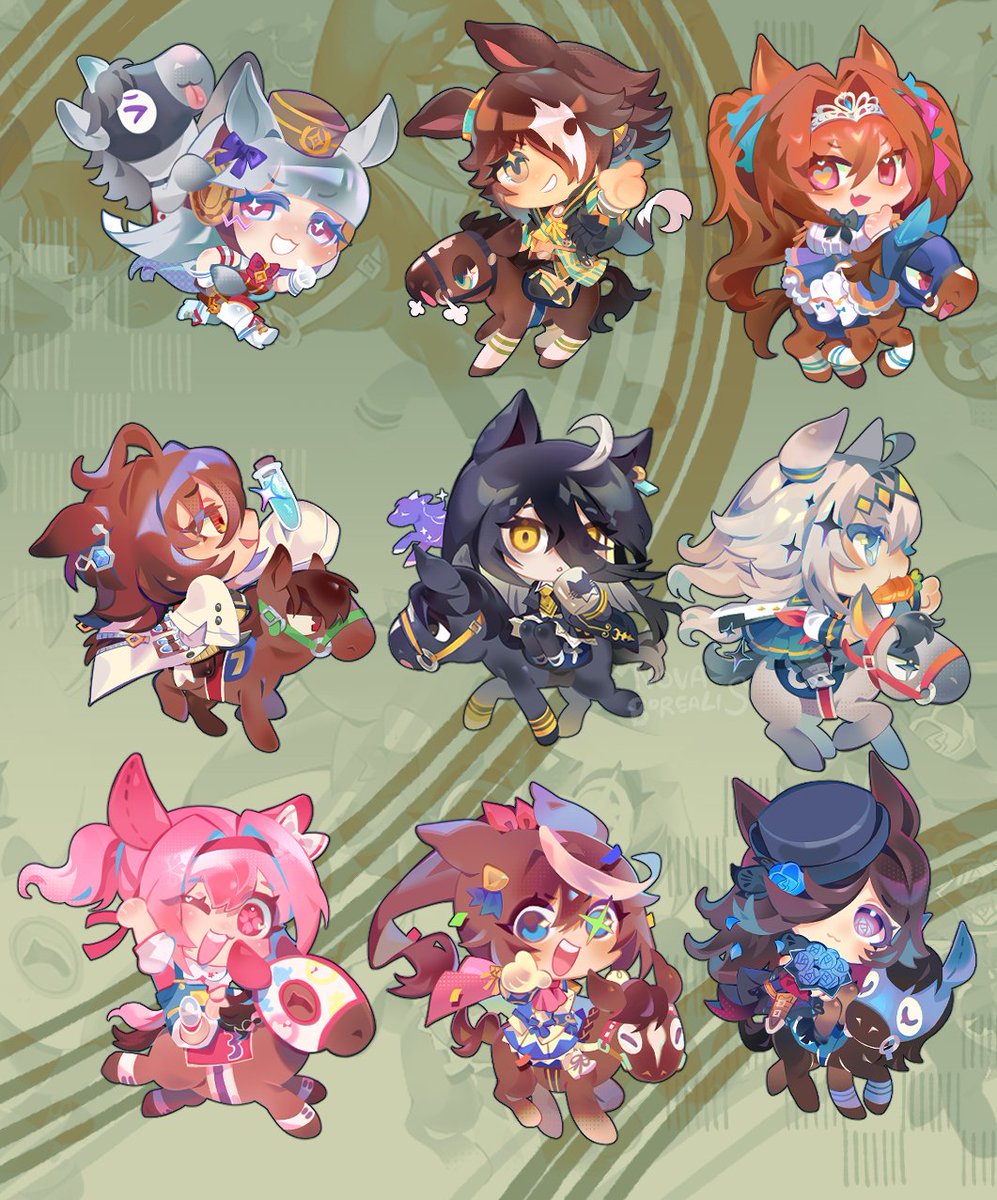 Umas I’ve drawn so far and now on the racetracks (my shop lol)
Who is your uma fave?! Let me draw them for youuuu! (Eventually lol)
#ウマ娘