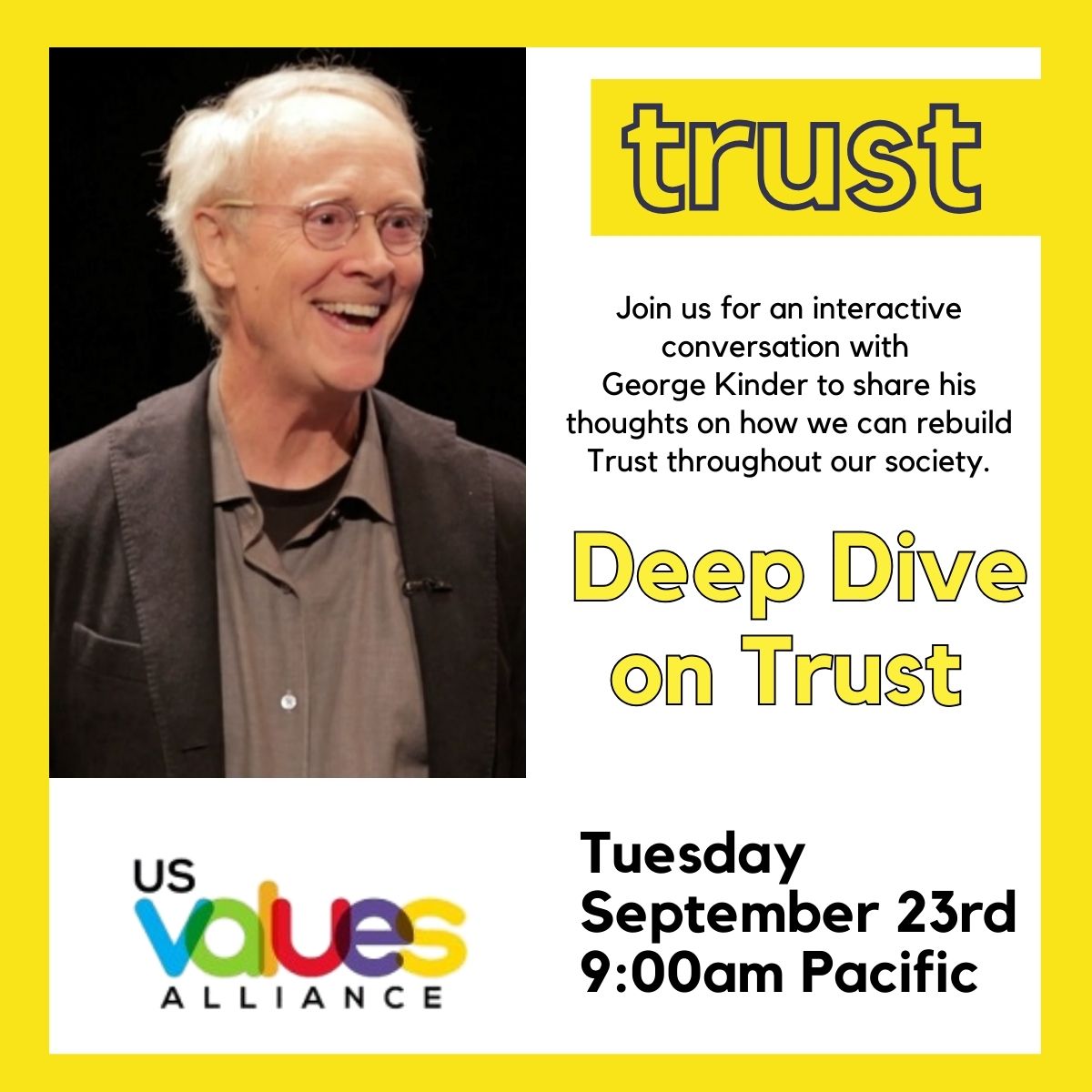 Trust is one of our Top 6 Values we want to see more of in 2025.  In what way are you creating trust within your closest circle?     usvaluesalliance.com/event/deep-div…