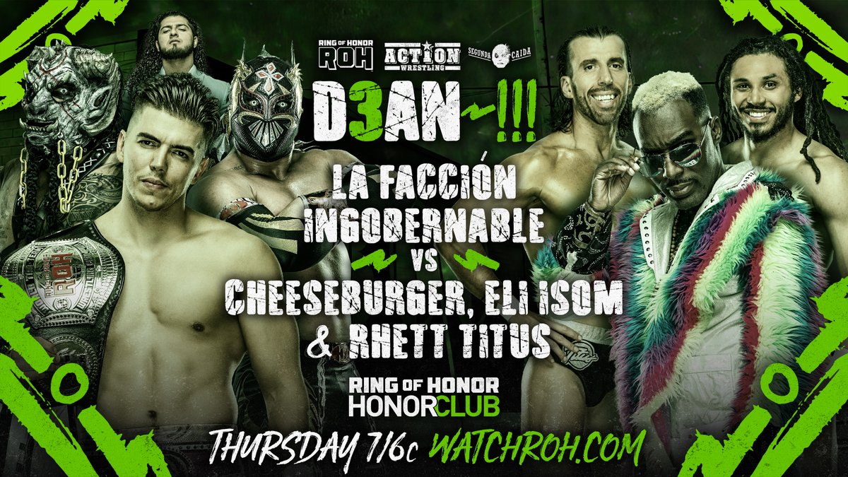ROH - Ring of Honor Wrestling (@ringofhonor) on Twitter photo DONโT MISS a special episode of D3AN~!!! on Honor Club TOMORROW NIGHT at 7pm ET/6pm CT
๐บ Watch exclusively on Honor Club WatchROH.com DONโT MISS a special episode of D3AN~!!! on Honor Club TOMORROW NIGHT at 7pm ET/6pm CT
๐บ Watch exclusively on Honor Club WatchROH.com