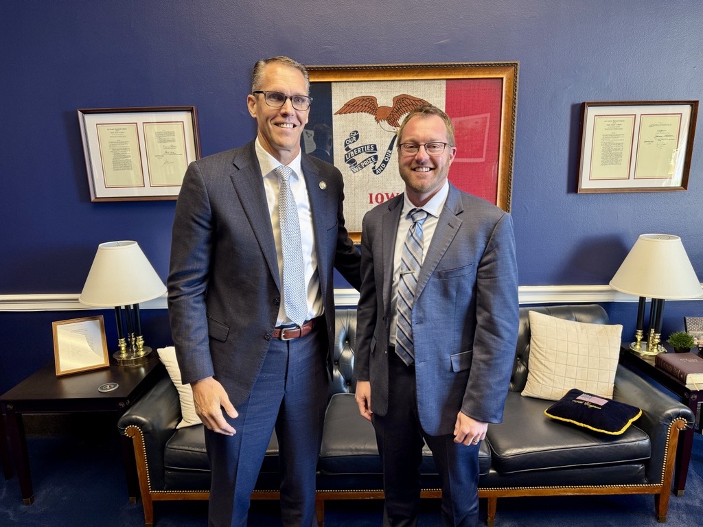 Ryan Boone, CEO of <a href="/PremierComm1/">Premier Comm</a> (Sioux Center, Iowa), was in Washington, D.C. this week to meet with members of Congress, including <a href="/RepFeenstra/">Rep. Randy Feenstra</a> and <a href="/ZachNunn/">Congressman Zach Nunn</a>, to discuss policies that impact NTCA members and the communities they serve. #BroadbandBuiltToLast