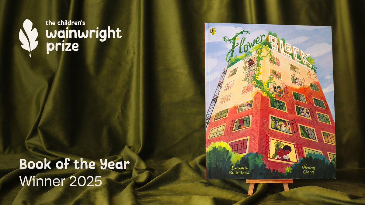 wainwrightprize's tweet image. We&apos;re delighted to announce that the inaugural winner of the Children&apos;s Wainwright Prize Book of the Year is...

Flower Block, @LanishaNicole14, illustrated by Hoang Giang (@PuffinBooks)

#WainwrightPrize #StoriesThatConnect