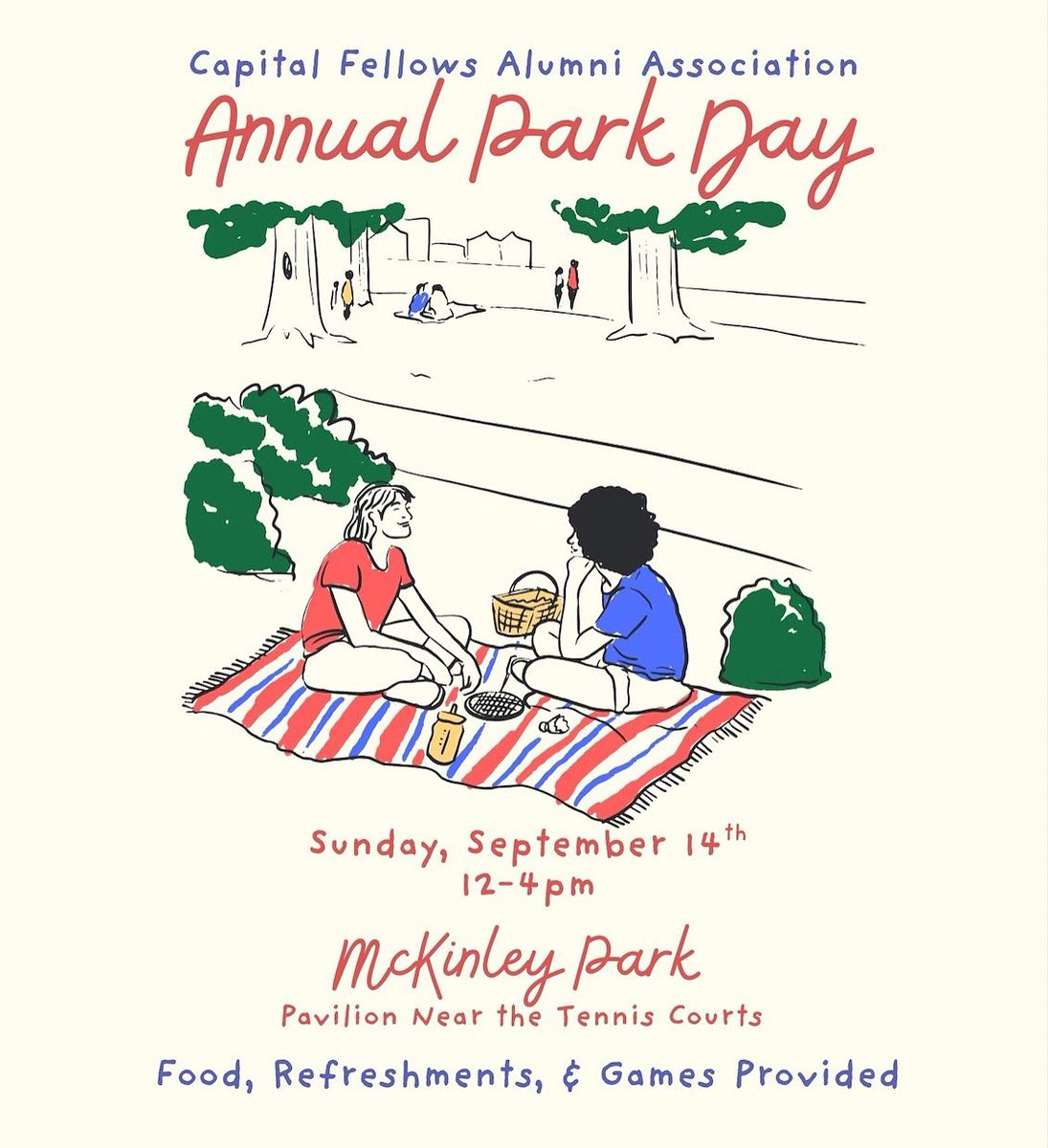 Celebrate End of Session this Sunday, September 14th with CFAA. We will be at McKinley Park, at the Pavilion near the tennis courts, from 12-4pm. Bring your own chairs and blankets. Foods, drinks, refreshments and park games will be provided. Can’t wait to see you there!