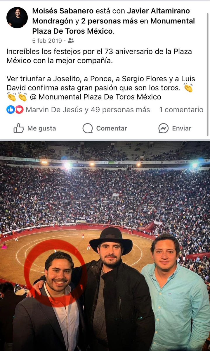 ¡Qué sorpresa! 🫢 <a href="/moisabanero/">Moisés Sabanero 🇲🇽</a> Secretario técnico de la comisión de asuntos editoriales del <a href="/Congreso_CdMex/">Congreso de la Ciudad de México</a> al parecer se declaró anti, pero se le veía cada domingo muy feliz en <a href="/LaPlazaMexico/">La Plaza Mexico</a> 🧐🐂

Junto a <a href="/Claudiamontesol/">Claudia Montes De Oca</a> subieron un publicación tirándole a la #Tauromaquia