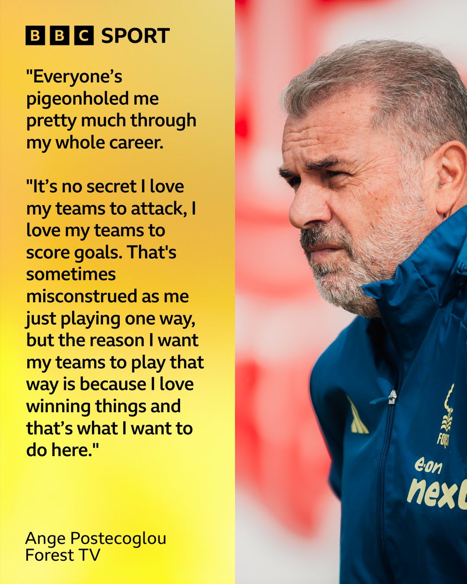 The new Forest head coach is looking to bring silverware to the City Ground 🏆

#BBCFootball #NFFC