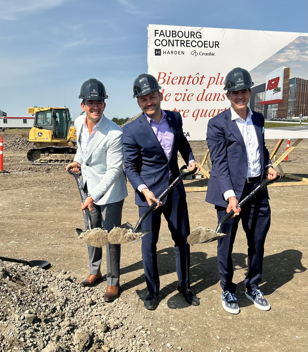 Les citoyens du Faubourg Contrecœur auront leur épicerie!

C’était la pelletée de terre (ma première à vie!) ce matin du projet du Faubourg Contrecœur qui comprend une épicerie et des commerces. Après de longues années d’attente, les résidents du quartier auront enfin leur