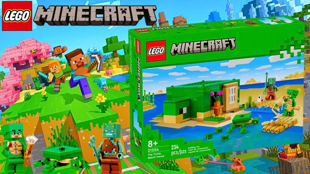LEGO MINECRAFT 21254 THE TURTLE BEACH HOUSE
youtu.be/Ayds4gVIFyg