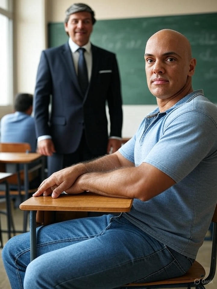 Rconstantino's tweet image. Fux está dando uma aula de Direito, mas o aluno é rebelde...