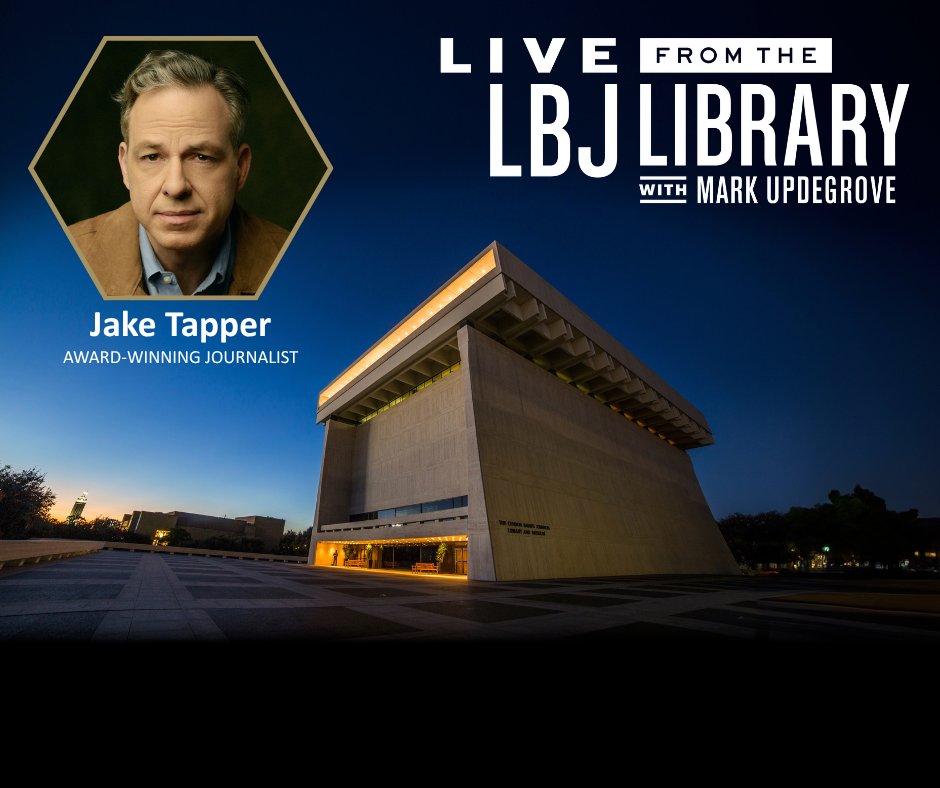 LBJ Foundation (@lbjfoundation) on Twitter photo How do you find your voice in journalism—& in history?
<a href="/CNN/">CNN</a> anchor <a href="/jaketapper/">Jake Tapper 🦅</a> shares his unconventional path to reporting, his experience moderating the pivotal 2024 presidential debate, & insights on Joe Biden's presidency.
Catch it this evening on <a href="/austinpbs/">Austin PBS</a> at 7:30 PM CT! How do you find your voice in journalism—& in history?
<a href="/CNN/">CNN</a> anchor <a href="/jaketapper/">Jake Tapper 🦅</a> shares his unconventional path to reporting, his experience moderating the pivotal 2024 presidential debate, & insights on Joe Biden's presidency.
Catch it this evening on <a href="/austinpbs/">Austin PBS</a> at 7:30 PM CT!