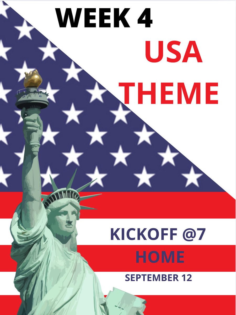 OUR BOYS PLAY HOME THIS FRIDAY 
VS FIRESTONE!!!!!! Sept. 12!!!

Be there is your USA gear to support 

Kickoff at 7pm !!!🇺🇸🇺🇸🇺🇸