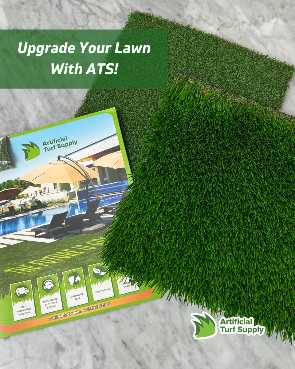ArtificialTurf_'s tweet image. See the ATS difference for yourself.📦

Request your sample kit to look &amp;amp; feel of our turf before starting your project. Compare, plan, &amp;amp; bring your vision to life with a yard that’s beautiful + low-maintenance.

Your dream lawn is just a sample away.💚 artificialturfsupply.com/request-sample…