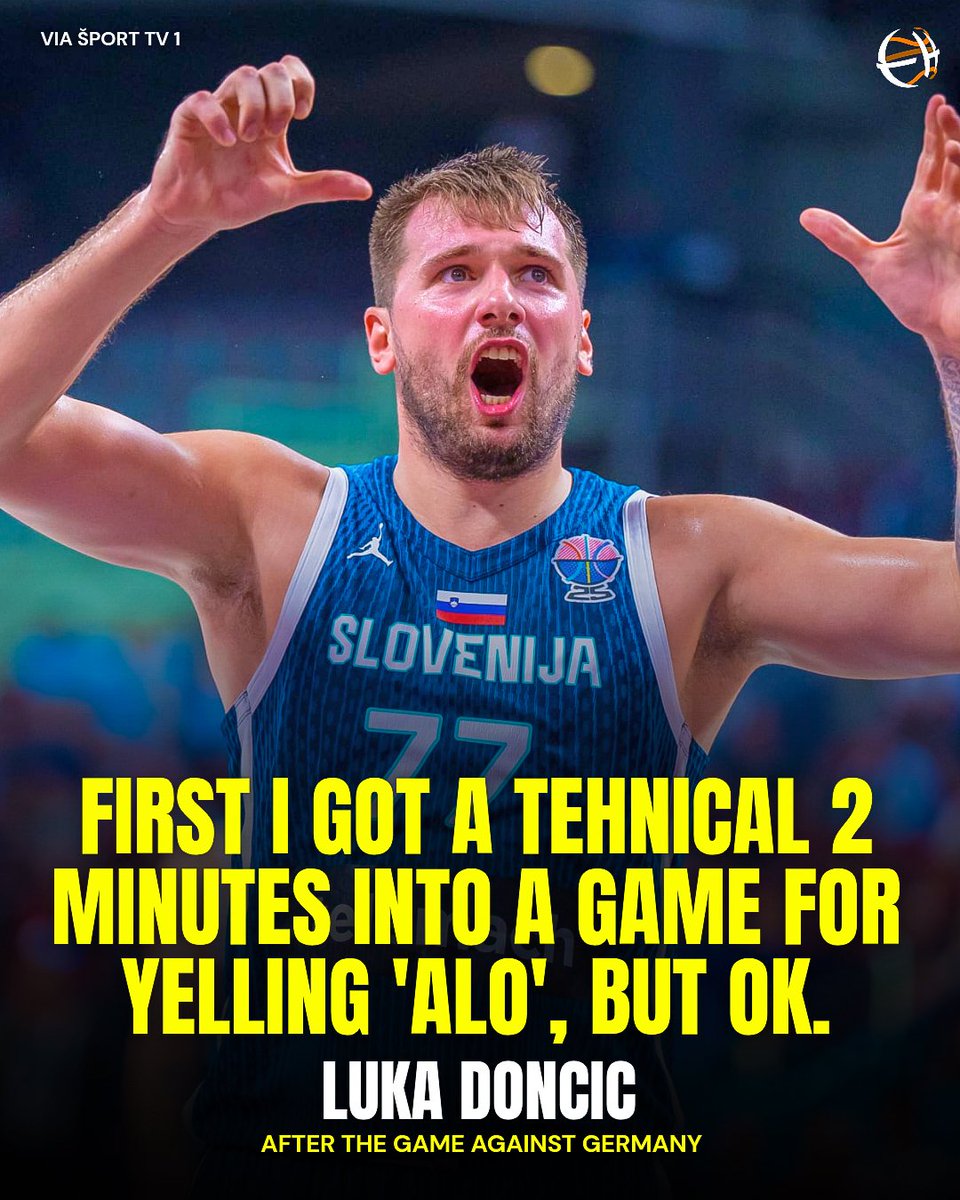 Luka Doncic talked just after the game about his frustration with the way the #Eurobasket quarterfinal game between Slovenia and Germany was called 🗣️🇸🇮