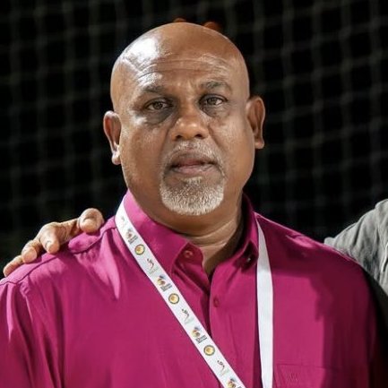 HKurusee's tweet photo. On left is Ahmed Mujthaba, the president of the association. On right is @yashmu07, the 20 year old star who lived and breathed the sport until Mujthaba crushed his future. Imagine training abroad for months, giving everything, only to be thrown aside by a man more interested in protecting his circle than the country’s talent. That’s not leadership, it’s sabotage.