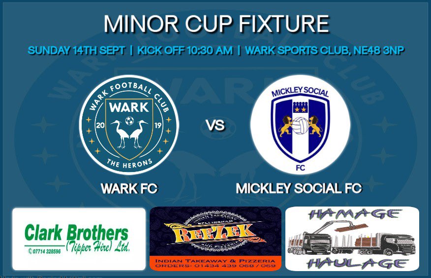 Minor Cup action this Sunday! 🔵⚪️