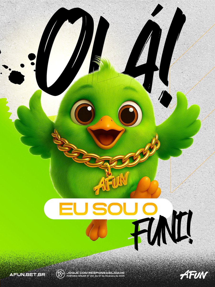 ⚡ Eu sou o FUNI! ⚡  

Cheguei pra trazer MAIS bônus, MAIS diversão  
e deixar a sua experiência na AFun ainda melhor! 😎🔥  

Tá pronto pra essa novidade? 

#afunbet #afun #afunbrasil #afunbetbr #funi