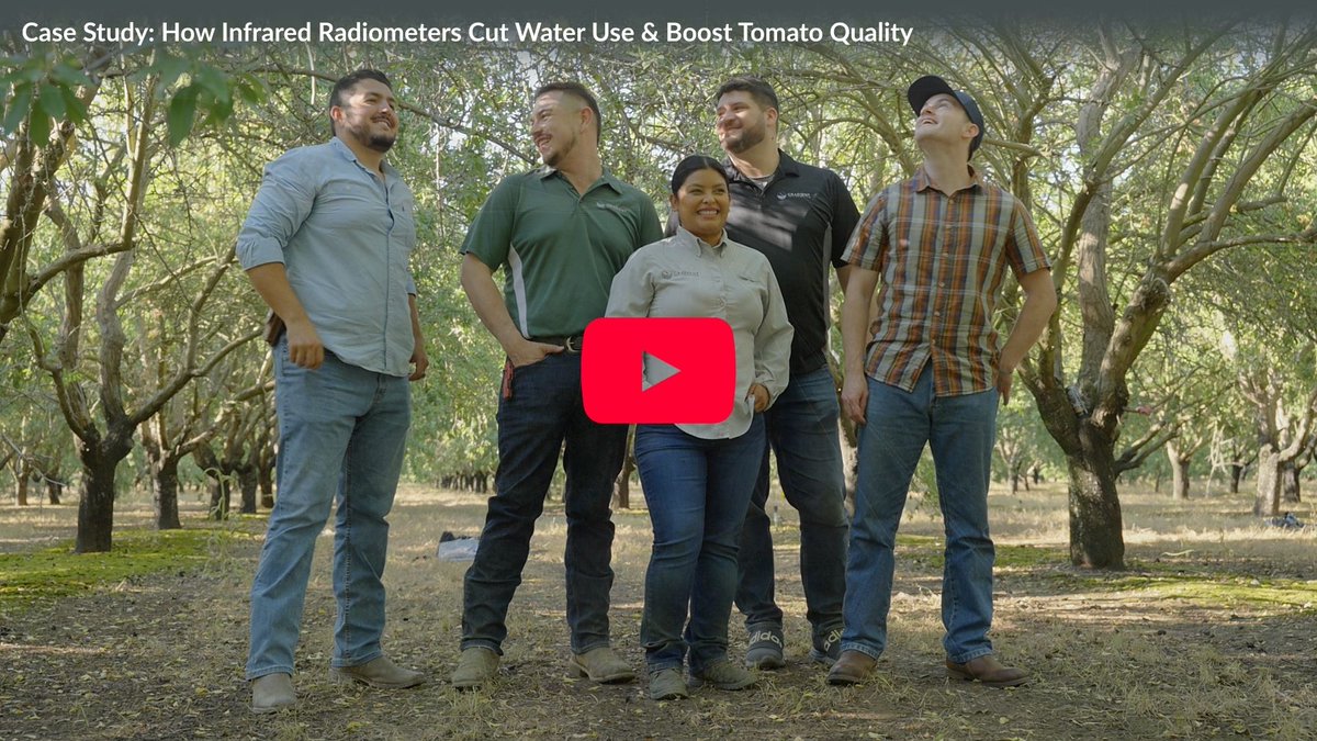 🍅💰Apogee’s Infrared Radiometers provide actionable insights far before the human eye can detect any plant stress that lead to greater yield, higher produce quality, and lower watering costs.

Watch Gradient's story:
youtu.be/WDvO4ZgrCes?si…

#apogeeinstruments