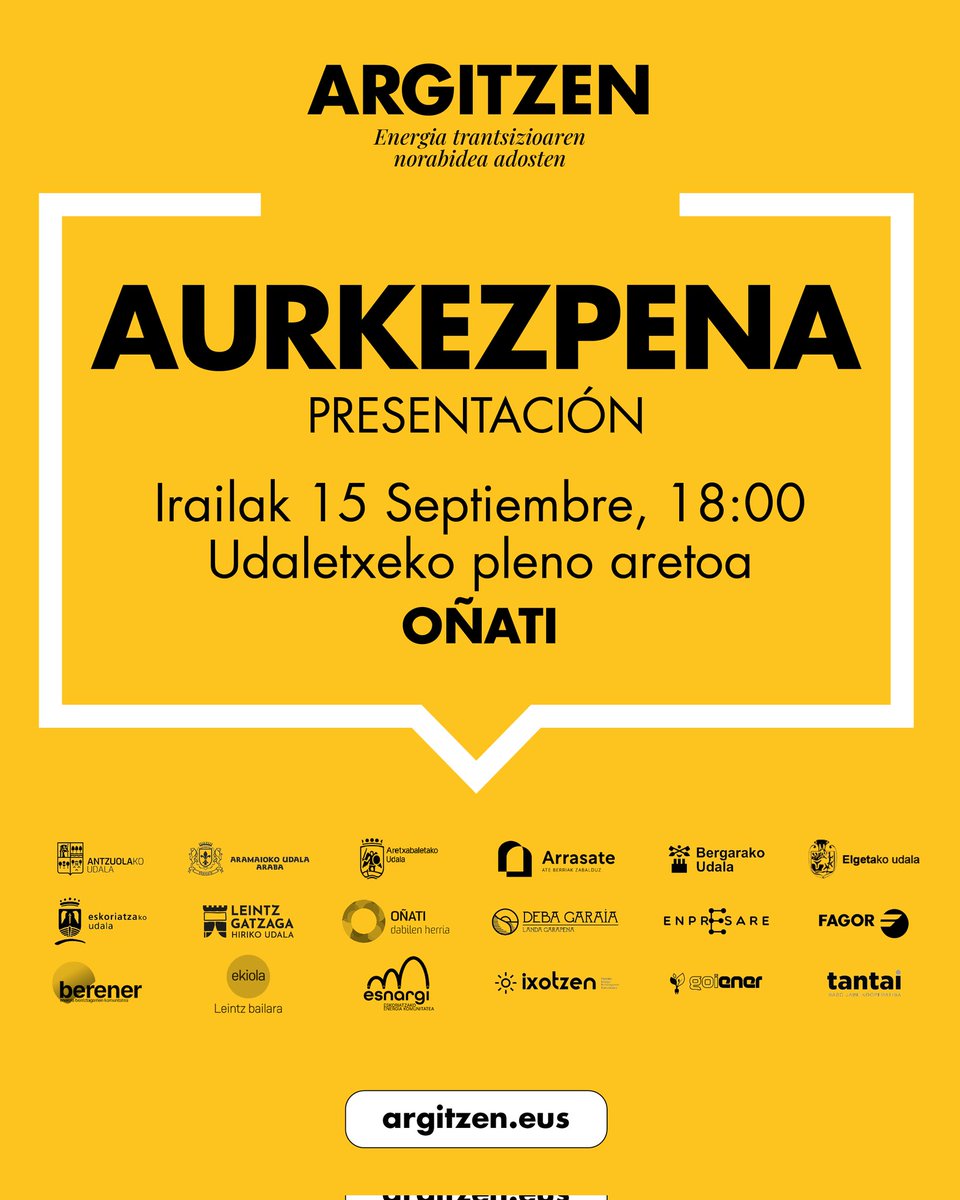 Nolakoa izan behar luke Debagoieneko energia trantsizioak? Norantz egin behar genuke? Zein norabidetan?

Hori guztia eta askoz gehiago erabakitzeko sortu da Argitzen.

Datorren astelehenean duzu prozesua bera ezagutzeko aukera. Zain izango gaituzu.