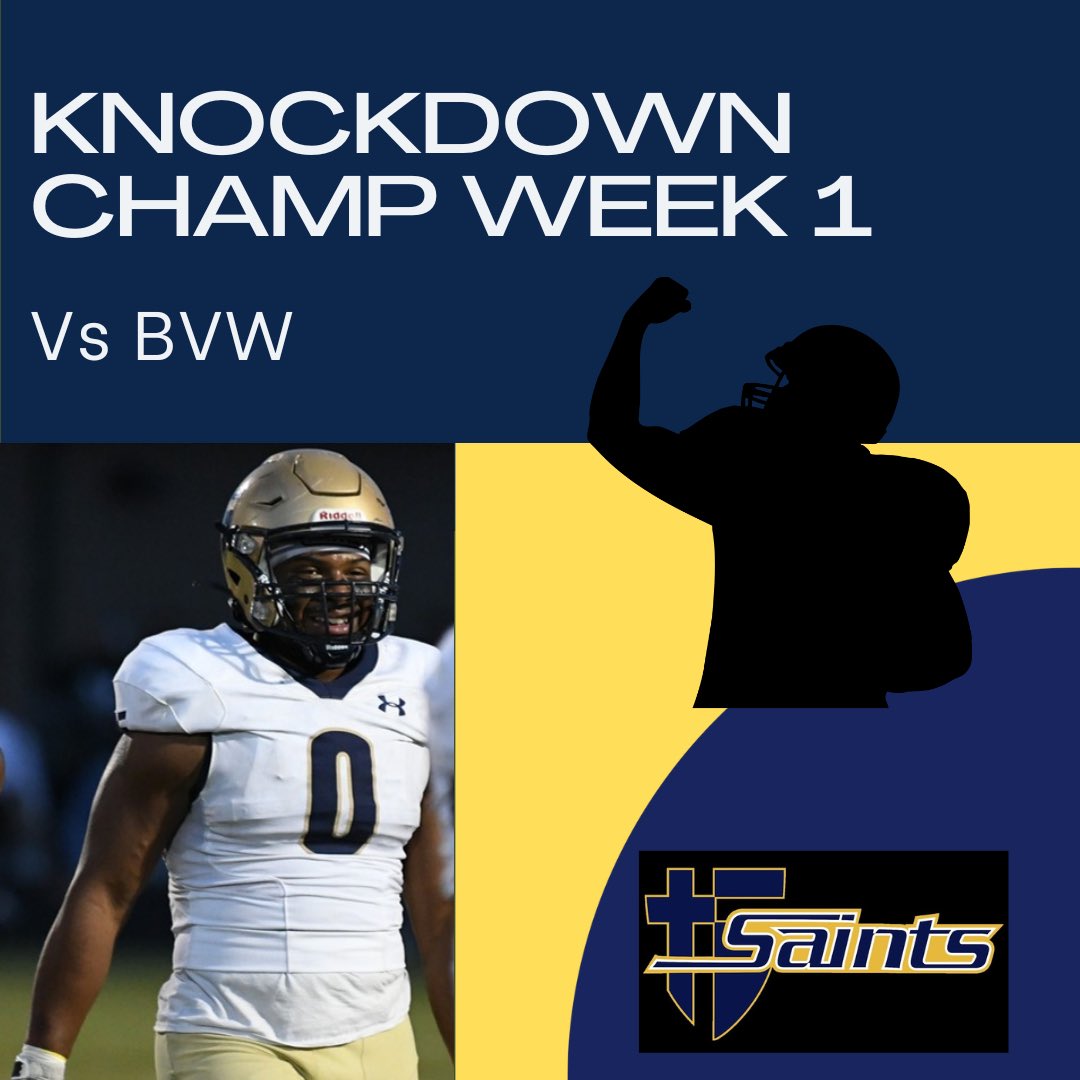 Week 1 knockdown champ! <a href="/KlynCurtis2/">KC</a>  with 7 tackles and 2 sacks!
#STAtrenchMafia #ironsharpensiron
#puttingOffensesOnNotice