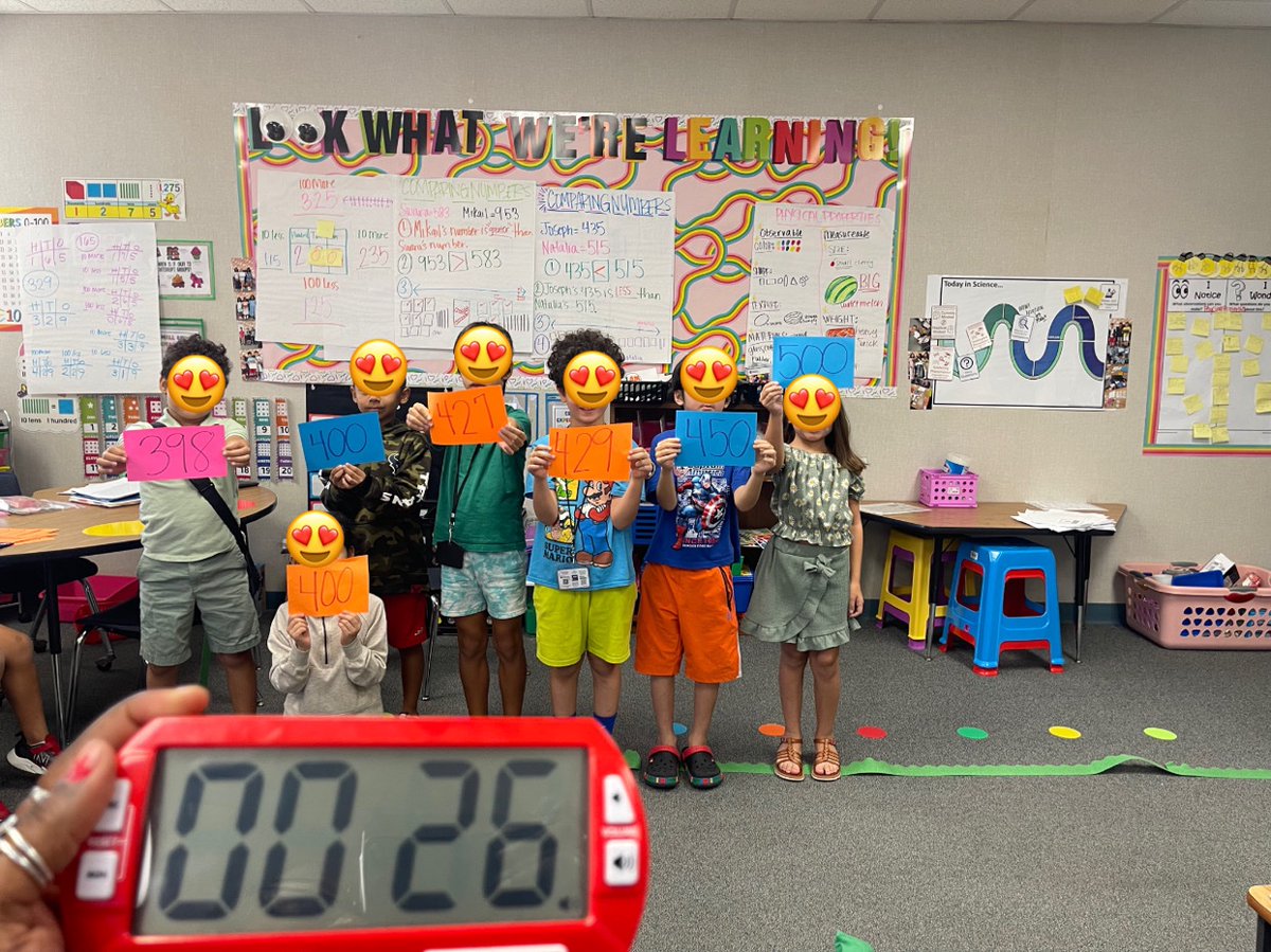 drlanceslintobe's tweet image. Growth in action 🙌 My 2nd graders went from 2 minutes to 22 seconds when ordering numbers on a number line. Practice really does make progress! #2ndGrade #MathWins @BBE_Bullfrogs @FdmBolden